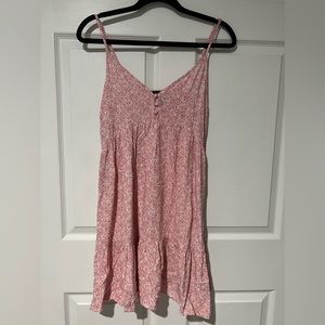 Forever 21 Pink floral sun dress/beach cover up